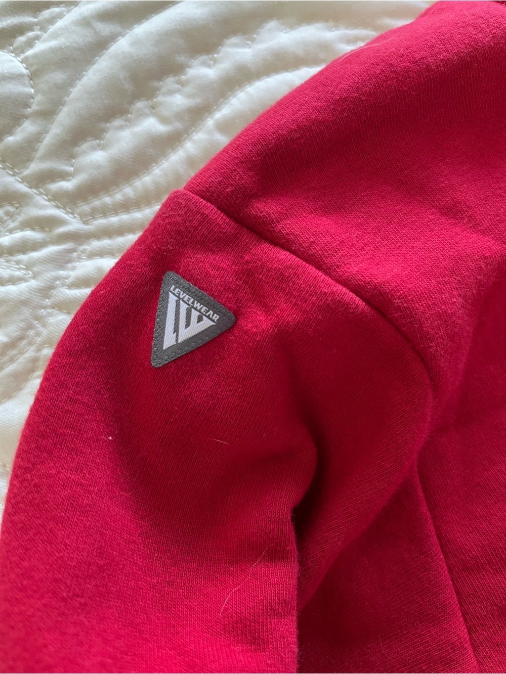 Levelweat Reds Script Logo Cowl Sweatshirt - Reds small - Picture 9 of 10